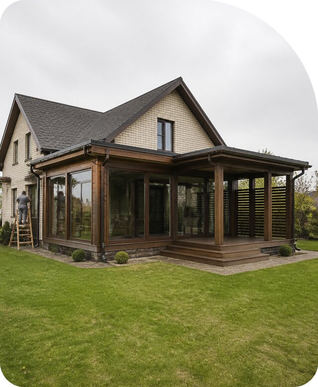 Строительство г образной пристройки в Костомукше от 35707 р. | РадиДОМА-Ктм